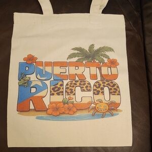 Tropical Puerto Rico Canvas Tote